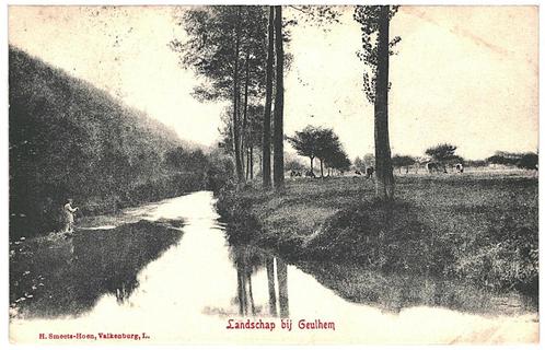 962639	Landschap bij Geulhem Limburg	1906	Gelopen met postze, Verzamelen, Ansichtkaarten | Nederland, Gelopen, Limburg, Voor 1920