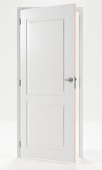 Deur-kozijn-set Skantrae – Grenen wit voorbehandeld re, Ophalen, 80 tot 100 cm, 215 cm of meer, Binnendeur