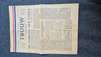Parool kranten knipsels en Trouw uit 1945, Ophalen of Verzenden, Overige soorten, Nederland, Boek of Tijdschrift