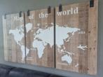 3 luik wereldkaart, Ophalen of Verzenden, Zo goed als nieuw