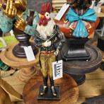 Figuur polystone haan gekleurd H.36x10x7cm, Helene Livingstyle, Helenelivingstyle@gmail.com, 7531TJ, Nieuw
