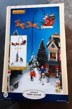 LEMAX met vliegende arreslee en muziek / LEMAX brock's toys, Diversen, Kerst, Ophalen, Zo goed als nieuw