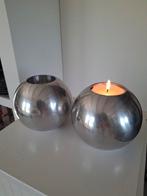 2 Vintage IKEA Nassjo Kandelaars/Waxinelichthouders, Ophalen of Verzenden, Overige materialen, Minder dan 25 cm