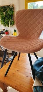 4 Eetkamerstoelen zalm roze, Huis en Inrichting, Stoelen, Ophalen, Zo goed als nieuw