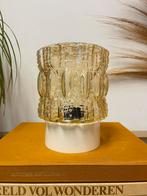 Prachtige vintage plafonnière gouden Helena Tuynell stijl, Ophalen of Verzenden, Zo goed als nieuw, Glas