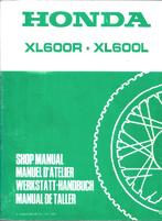 Honda XL600 R XL600 L shop manual (4406z) motor, Ophalen of Verzenden, Honda