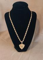 Fantastische mooie Ketting en Hanger 14 karaat, Met kristal, Ophalen of Verzenden, Zo goed als nieuw, Goud