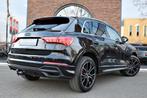 Audi Q3 45 TFSI e S edition Achteruitrijcamera, Trekhaak, Auto's, Audi, Gebruikt, Zwart, 15 kWh, Leder en Stof
