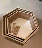 Set van 3 Hexagon Wandrekken, Huis en Inrichting, Woonaccessoires | Wandplanken en Boekenplanken, Ophalen of Verzenden, Zo goed als nieuw
