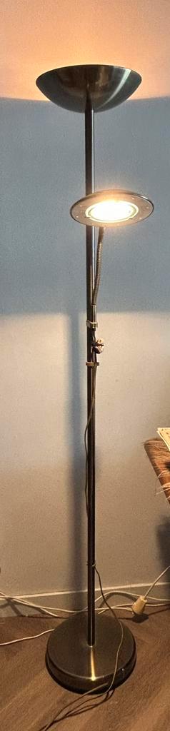 Lamp, Huis en Inrichting, Lampen | Vloerlampen, Gebruikt, 150 tot 200 cm, Glas, Kunststof, Metaal, Ophalen