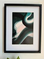 Kunst mid century moderm schilderij art painting abstract, Ophalen of Verzenden