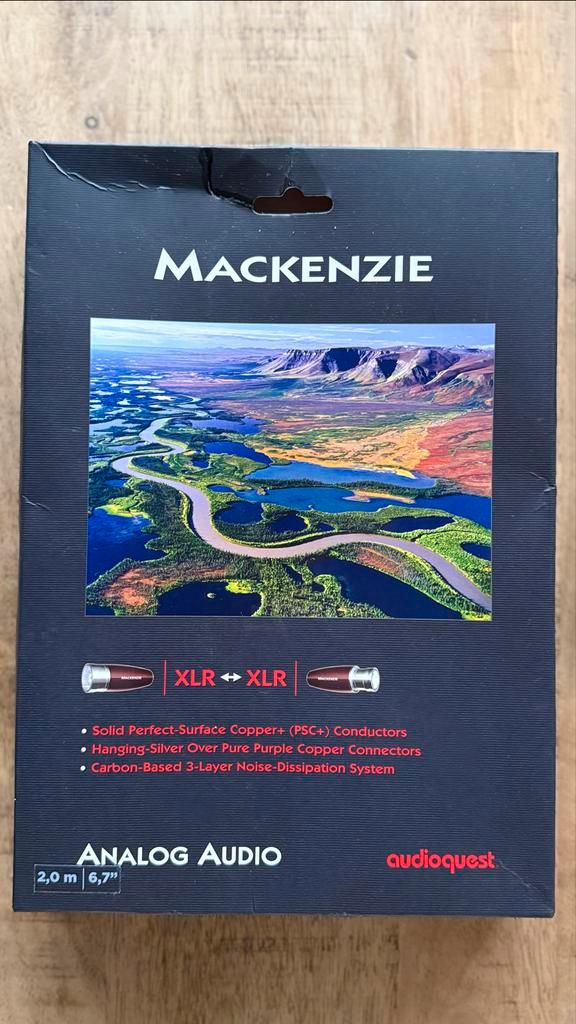 Audioquest Mackenzie XLR interlink kabel - 2 meter, Audio, Tv en Foto, Audiokabels en Televisiekabels, Zo goed als nieuw, Interlink-kabel