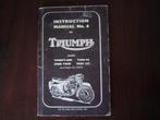 Triumph 3TA 5TA T100 T90 T100SS t/m 1963 instruction manual, Ophalen of Verzenden, Triumph