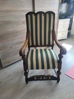 brocante stoel met mooi houtsnijwerk, Antiek en Kunst, Antiek | Meubels | Stoelen en Banken, Ophalen