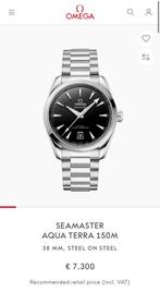 Omega Seamaster Aqua Terra 220.10.38.20.01.004 2025 nieuw, Ophalen, Staal, Staal, Polshorloge