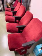 Rode bioscoopstoelen uit Den Haag, Huis en Inrichting, Stoelen, Ophalen, Gebruikt