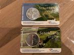 Schokland vijfje 2018 normale en BU-kwaliteit coincards KNM, Setje, Euro's, Ophalen of Verzenden