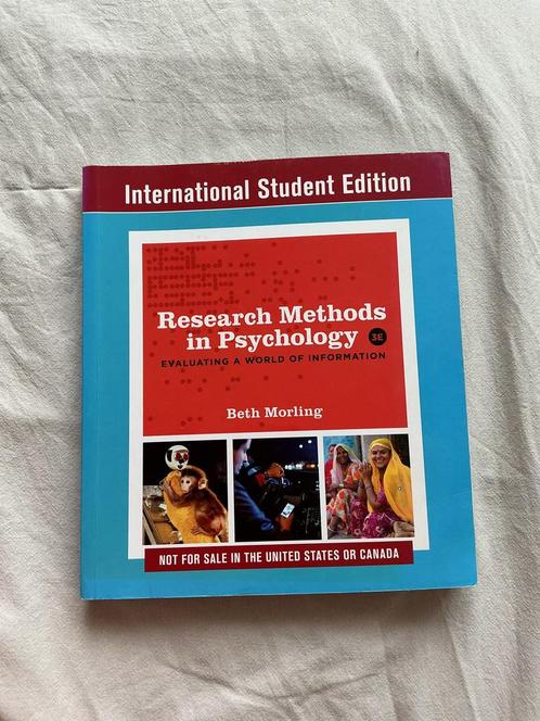 Research Methods in Psychology, Boeken, Psychologie, Zo goed als nieuw, Overige onderwerpen, Ophalen of Verzenden