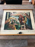 Oude schoolplaat - Bijbelse scene, Ophalen of Verzenden, Geschiedenis