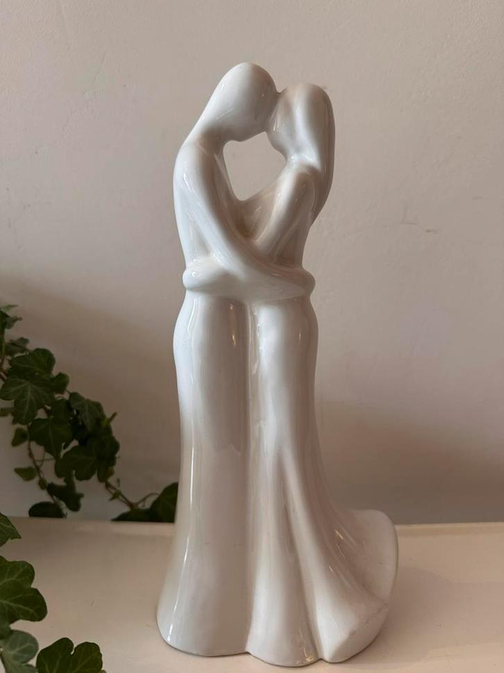 Jaren 80/90 beeld man/vrouw, Verzamelen, Beelden en Beeldjes, Zo goed als nieuw, Mens, Ophalen of Verzenden