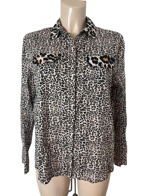 MbyM blouse M, Kleding | Dames, Blouses en Tunieken, Zo goed als nieuw, Maat 38/40 (M), Bruin, Ophalen of Verzenden