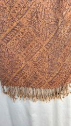 Pashmina, groot, oranje-lila, Kleding | Dames, Mutsen, Sjaals en Handschoenen, Ophalen of Verzenden, Zo goed als nieuw, Maat 42/44 (L)