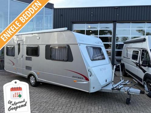 Schitterende Eriba Living 532 Enkele bedden, Mover,Thule Lfl, Caravans en Kamperen, Caravans, Bedrijf, 1000 - 1250 kg, Rondzit