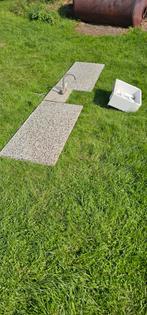 Terrazzo blad met kraan en spoelbak, Huis en Inrichting, Ophalen, 50 tot 75 cm, 50 tot 100 cm, Minder dan 100 cm