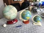 Drie vintage wereldbollen Globes jaren 60 70, Antiek en Kunst, Ophalen of Verzenden