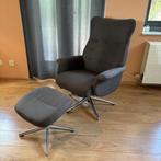 Fauteuil met voetenbankje, Huis en Inrichting, Fauteuils, Ophalen, Minder dan 75 cm, Zo goed als nieuw, 50 tot 75 cm