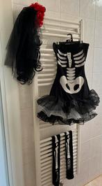 Sexy skeleton complete costume, Ophalen of Verzenden, Zo goed als nieuw, Kostuum, Halloween of Griezel
