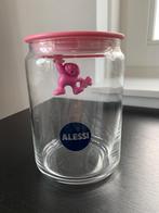 Alessi Gianni Glazen pot litle man holding on met deksel, Ophalen, Gebruikt, Overige typen