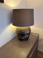 Vaaslamp met stoffen kap, Ophalen, Gebruikt, Stof, 50 tot 75 cm