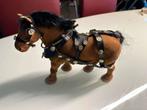 Antiek Speelgoed Paard met Tuigje Decoratie Verzamelobject B, Ophalen of Verzenden