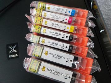 Canon 570 571 inkt cartridges beschikbaar voor biedingen