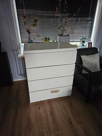 IKEA Malm Ladekast Hoogglans Wit 80x40 - afbeelding 1