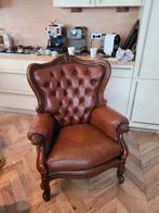 Chesterfield fauteuil wingchair queen anne, Huis en Inrichting, Ophalen, Zo goed als nieuw, Minder dan 150 cm, Eenpersoons