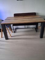 Eettafel hout, Huis en Inrichting, Tafels | Eettafels, Ophalen, 50 tot 100 cm, Zo goed als nieuw, Vijf personen of meer