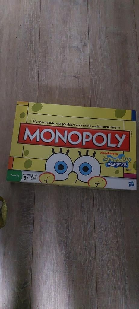 Monopoly Spongebob Squarepants Editie, Hobby en Vrije tijd, Gezelschapsspellen | Bordspellen, Vijf spelers of meer, Ophalen of Verzenden