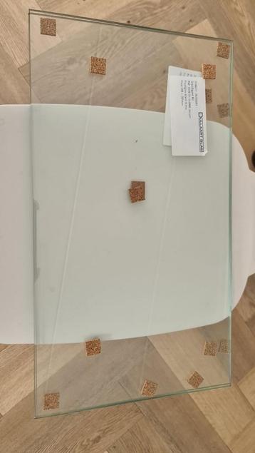 Enkel Glas, 465mm x 260mm x 5mm (2 maal), gladde randen beschikbaar voor biedingen