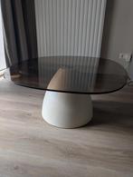 Glazen salontafel 86 cm, Huis en Inrichting, Tafels | Salontafels, Ophalen, Rond, Nieuw, 50 tot 100 cm