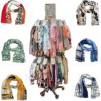 3 vuilniszakken vol met sjaals, Ophalen, Zo goed als nieuw, Maat 38/40 (M), Sjaal