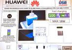 Huawei HW-059200EHQ 9V 2A 5W 18W Snellader AC adapter USB C, Ophalen of Verzenden, Zo goed als nieuw, Overige merken