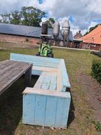 Steigerhouten bank en tafel, Ophalen, Gebruikt