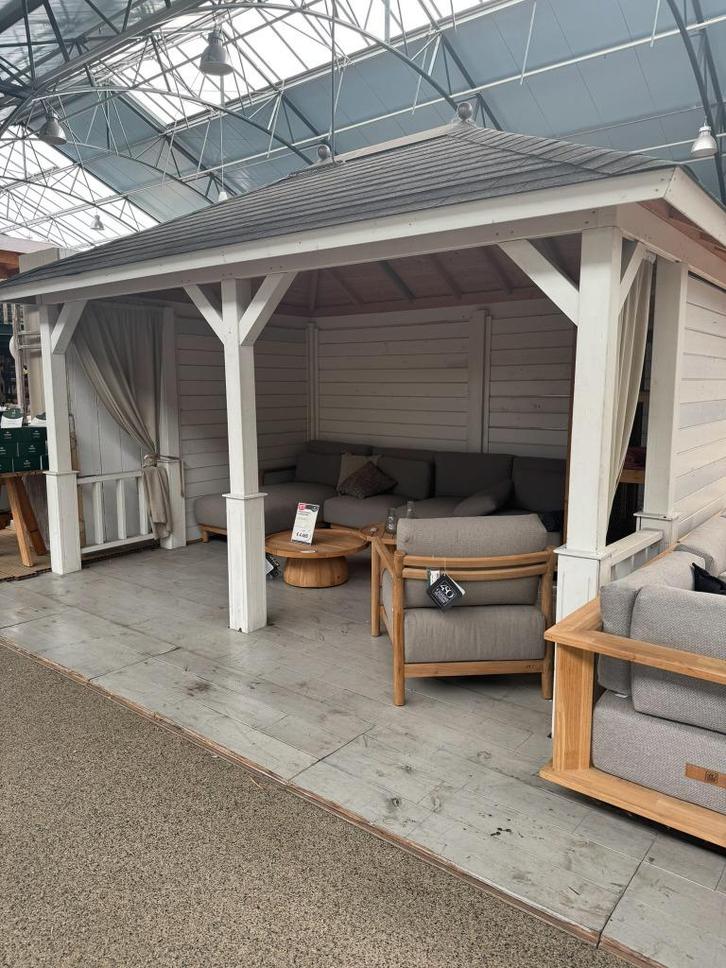 Showmodel Tuinhuis Lugarde | Maatwerk - OP = OP, Tuin en Terras, Tuinhuizen, Zo goed als nieuw, Tuinhuis, Hout, 250 tot 500 cm