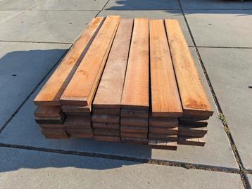 Dikke azobe planken  4,5x20x180cm hardhout circulair  hout beschikbaar voor biedingen