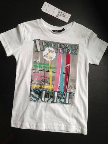 Wit met print WE t-shirt shirt polo Surf maat 110-116 beschikbaar voor biedingen