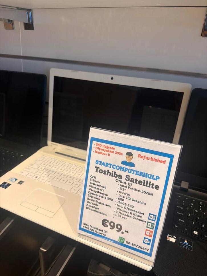 Toshiba Satellite C75-A-11J - 17.3 inch - Refurbished, Computers en Software, Windows Laptops, Refurbished, 17 inch of meer, SSD