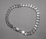 Zilveren massieve heren schakel armband nr.574, Verzenden, Zo goed als nieuw, Zilver, Zilver