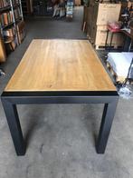 Nieuwe Mango Houten Eettafel met Stalen Onderstel., Ophalen, ., Nieuw, 50 tot 100 cm
